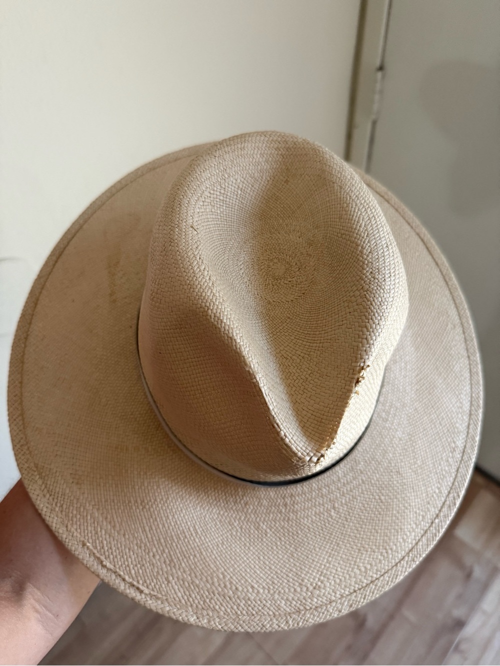 Janessa Leone Straw Aisley Hat in Bleach - Picture 2 of 4